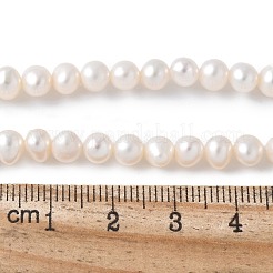 Natural Cultured Freshwater Pearl Beads Strands&nbsp;PEAR-I007-07Q-06C