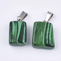 Synthetic Malachite Pendants&nbsp;G-Q996-05