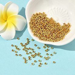 Brass Round Spacer Beads&nbsp;X-J0K2D012