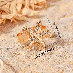 Alloy Open Cuff Rings for Women&nbsp;LT0752-1