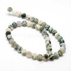 Natural Tree Agate Beads Strands&nbsp;G-G735-02F-10mm