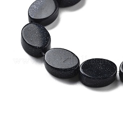 Synthetic Blue Goldstone Beads Strands&nbsp;G-P559-B24-01