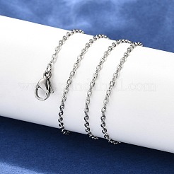 Tarnish Resistant Trendy Unisex 304 Stainless Steel Cable Chain Necklaces&nbsp;NJEW-M047-B-01