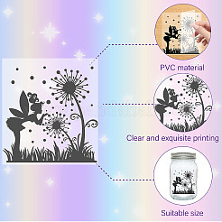 PVC Lamp Film for DIY Colorful Light Hanging Lamp Frosted Glass Jar&nbsp;DIY-WH0408-012
