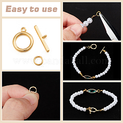 10Pcs Brass Toggle Clasps&nbsp;FIND-BC0005-72