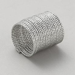 Wire Alloy Finger Rings&nbsp;RJEW-WH0014-04P