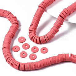 Flat Round Handmade Polymer Clay Beads&nbsp;CLAY-R067-10mm-14