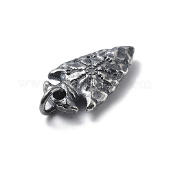 925 Sterling Silver Pendants with Jump Rings&nbsp;STER-R001-03S-03