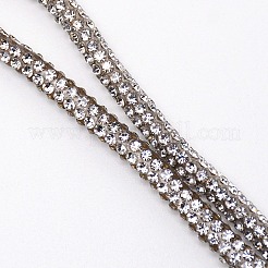 Colored Glaze Rhinestones Flexible Tube Synthetic Rubber Cord&nbsp;FIND-WH0091-02B