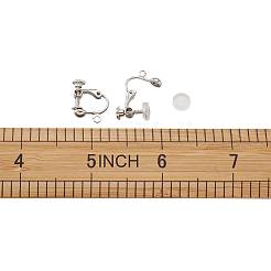 Brass Clip on Earring Findings&nbsp;DIY-TA0002-20P