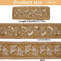Embroidery Polyester Ribbons&nbsp;SRIB-WH20020-044A