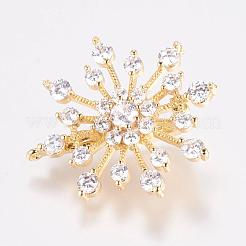 Brass Micro Pave Cubic Zirconia Enhancer Shortener Bails&nbsp;ZIRC-G116-03