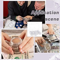 60Pcs Plastic Commemorative Coin Storage Box&nbsp;CON-PH0003-09