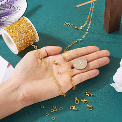 DIY Chain Bracelet Necklace Making Kit&nbsp;CHC-TA0001-07G