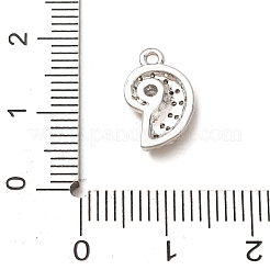 Brass Rhinestone Pendants&nbsp;RB-CBAFDDC-03P
