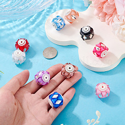 10Pcs 10 Colors Transparent Acrylic Beads&nbsp;CLAY-TA0002-07