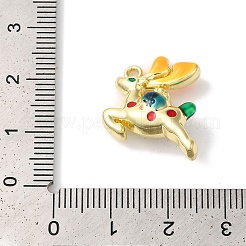 Christmas Deer with Money Bag Rack Plating Alloy Enamel Pendants&nbsp;FIND-I039-024A-G