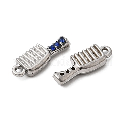 304 Stainless Steel Micro Pave Rhinestone Pendants&nbsp;STAS-G369-01P