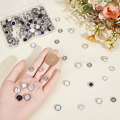 50Bags 5 Colors Stainless Steel 5 Claw Snap Buttons&nbsp;FIND-GF0009-83