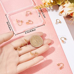 12Pcs Brass Cuff Earring Findings&nbsp;KK-BBC0010-22G