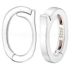 2Pcs Sterling Silver Fold Over Clasps&nbsp;STER-BBC0009-29B