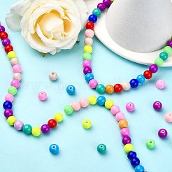 Baking Paint Glass Beads Strands&nbsp;DGLA-MSMC001-11