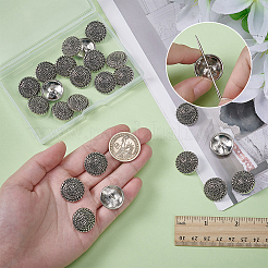 24Pcs Alloy Shank Buttons&nbsp;BUTT-FG0001-44