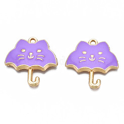 Rack Plating Alloy Enamel Pendants&nbsp;ENAM-T011-191C