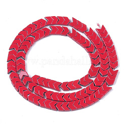Spray Painted Non-magnetic Synthetic Hematite Beads Strands&nbsp;G-T124-06C