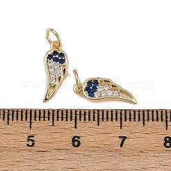 Brass Micro Pave Cubic Zirconia Pendants&nbsp;KK-B150-23G