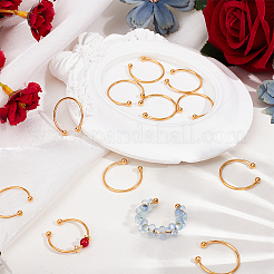 12Pcs 304 Stainless Steel Cuff Rings&nbsp;RJEW-BBC0001-28