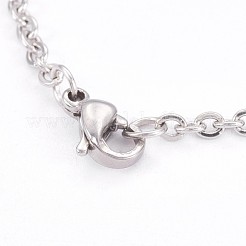 Non-Tarnish 304 Stainless Steel Cable Chain Necklaces&nbsp;NJEW-G270-01P