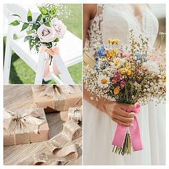 3 Rolls 3 Colors Polyester Frayed Fringe Ribbon&nbsp;OCOR-TA0003-80