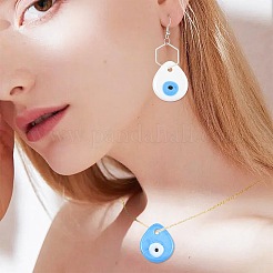 16Pcs 4 Colors Handmade Lampwork Evil Eye Pendants&nbsp;LAMP-FS0001-69