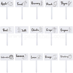 1 Set Acrylic Plant Labels&nbsp;AJEW-CA0004-57A