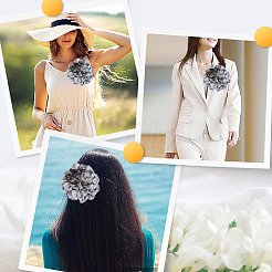 1Pc Polyester Brooches&nbsp;JEWB-CN0001-07A