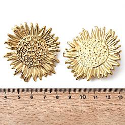 Sunflower 304 Stainless Steel Stud Earrings&nbsp;EJEW-C168-01G