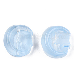 Transparent Spray Painted Glass Beads&nbsp;GLAA-N035-036-C11