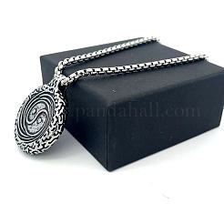 304 Stainless Steel Yin-yang Pendant Necklaces for Men&nbsp;VP1359