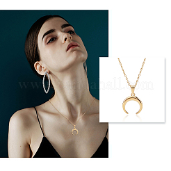 DIY 304 Stainless Steel Pendant Necklace Making Kits&nbsp;DIY-UN0002-14G