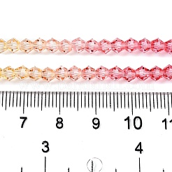 Gradient Color Baking Paint Glass Bead Strands&nbsp;LS-DGLA-A039-T6mm-A02