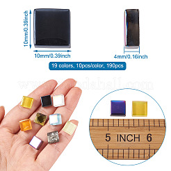 190Pcs 19 Colors Diy Glass Cabochons&nbsp;GGLA-BT0001-02