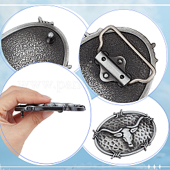 1Pc Tibetan Style Alloy Belt Buckles&nbsp;FIND-GF0009-31AS