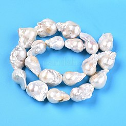 Natural Baroque Pearl Keshi Pearl Beads Strands&nbsp;PEAR-S019-05D