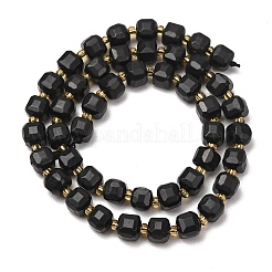 Natural Shungite Beads Strands&nbsp;GG-CBAC972-A14-01