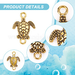 120Pcs 3 Colors Tibetan Style Zinc Alloy Connector Charms&nbsp;FIND-NB0003-83