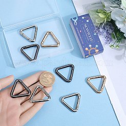 12Pcs 3 Colors Alloy Spring Gate Rings&nbsp;FIND-SC0010-19