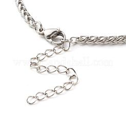Tarnish Resistant 304 Stainless Steel Wheat Chains Necklace&nbsp;NJEW-JN03591