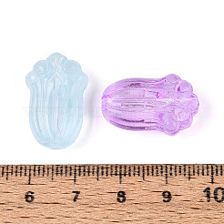 Baking Paint Transparent Glass Beads&nbsp;DGLA-N018-09