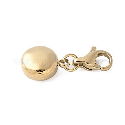 304 Stainless Steel Flat Round Pendant Decoration&nbsp;STAS-S165-07G